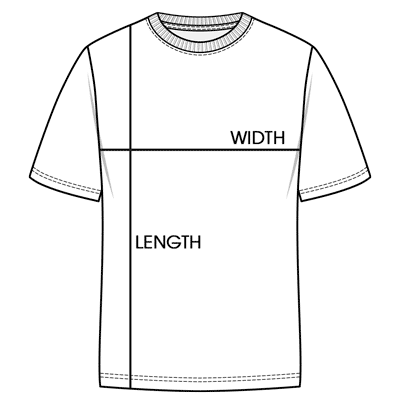 GoatStudio Size Guide Tshirt